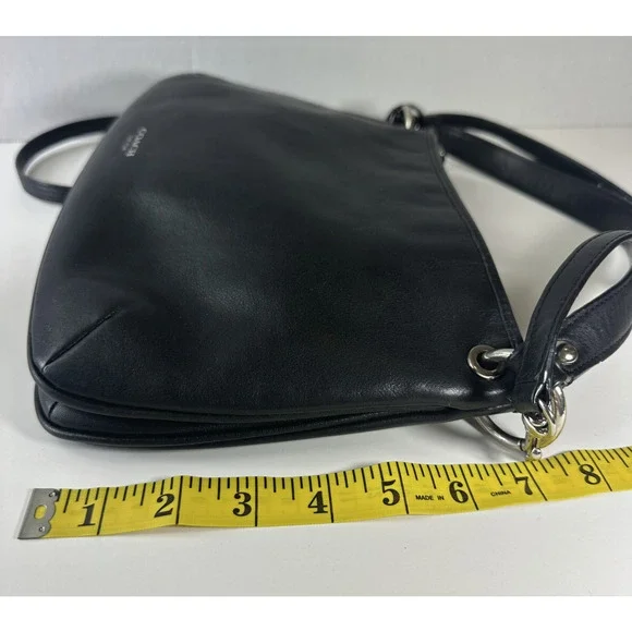 *Flawed* Coach Legacy Leather Double Gusset Crossbody Bag Black Leather 26601 - Picture 16 of 16